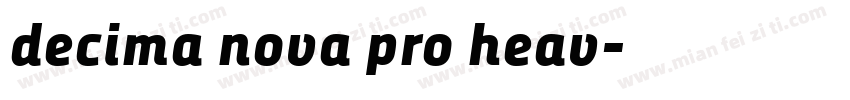 decima nova pro heav字体转换
